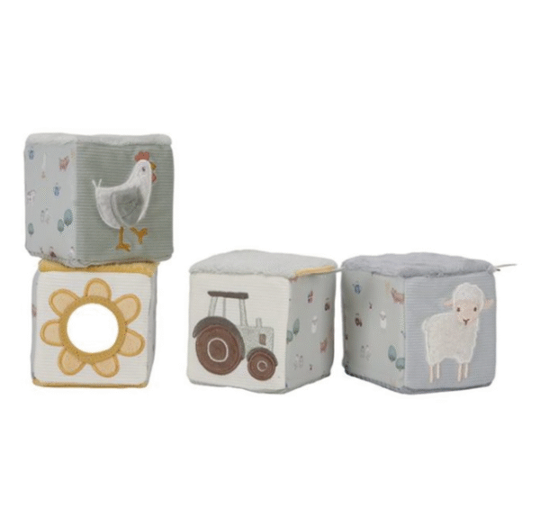 קוביות פעילות חושית Little Farm