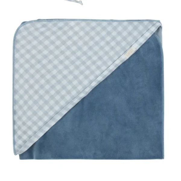שמיכה Gingham כחול נייבי